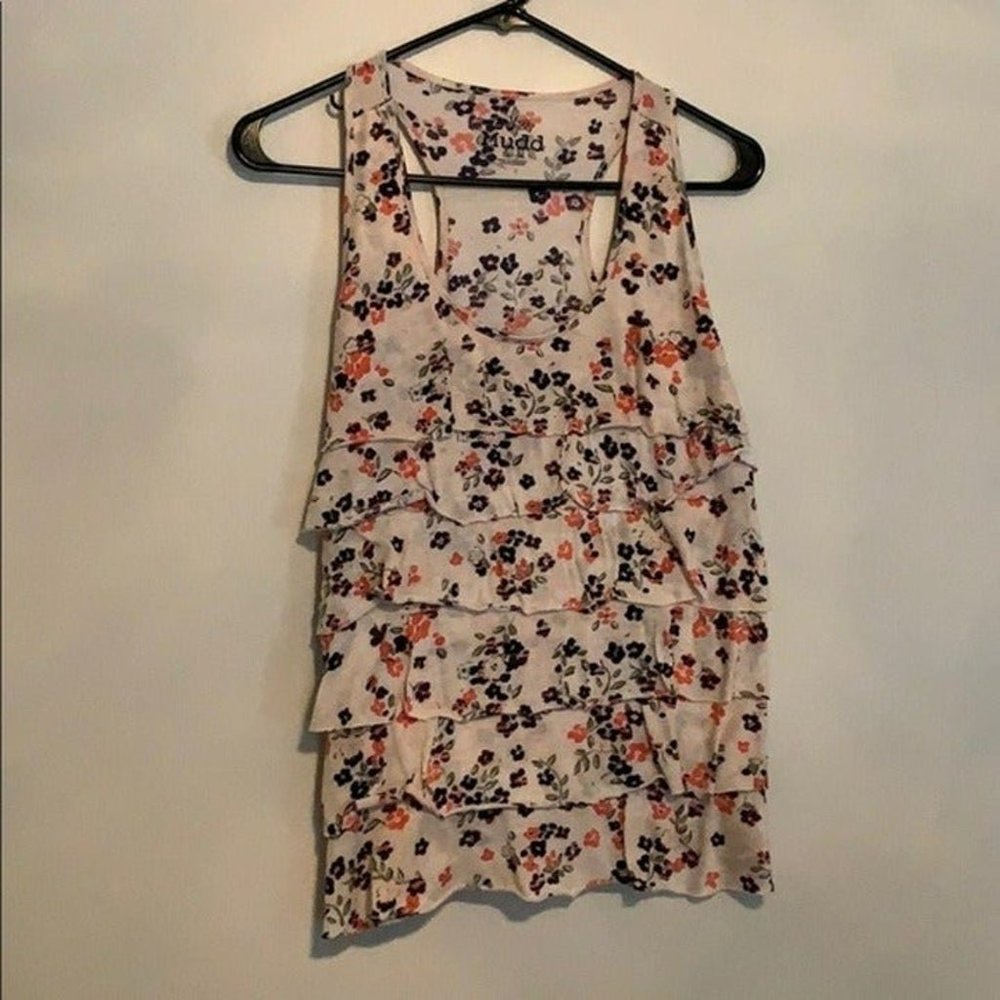Floral Ruffle Tank